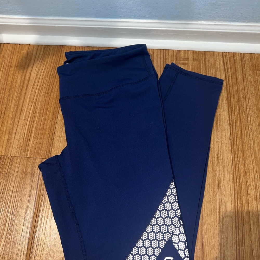 GAP Blue Leggings with Mesh Detail